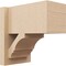 Ekena Millwork 7 1/2-in W x 12-in D x 12-in H Balboa Block Rough Cedar Woodgrain TimberThane Outlooker, Primed Tan OUTUR075X12X12BOA44RCPR - alternate 1